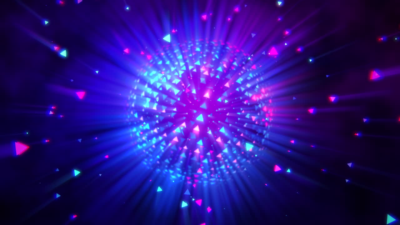 movimiento colorido bola de discoteca