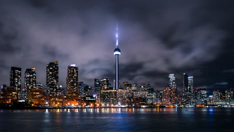 moody toronto city skyline