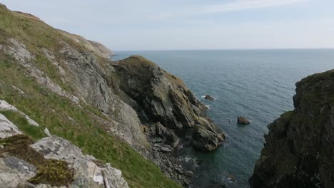 Malerische-Aussicht-Auf-Die-Howth-Klippen-In-Dublin,-Irland-–-Zeitrafferaufnahme