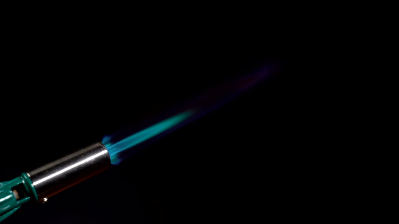 가스 버너에서 파란 불