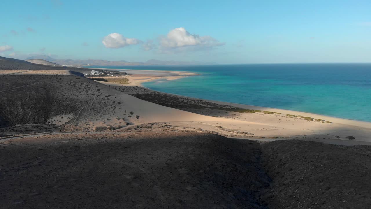 Sotavento, Fuerteventura, desde el cielo (drone).