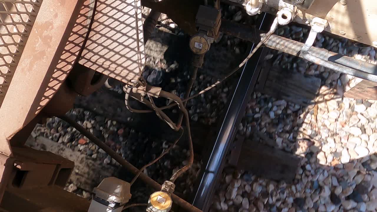 강철과 나무는 베르데 캐년 철도, 클락스데일, 애리조나의 레일을 구성합니다.