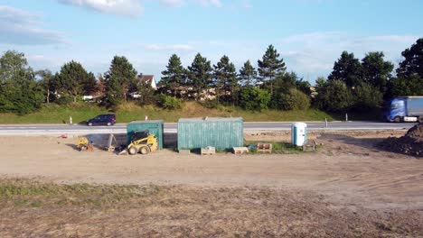 Construction-of-the-intersection-to-the-main-road