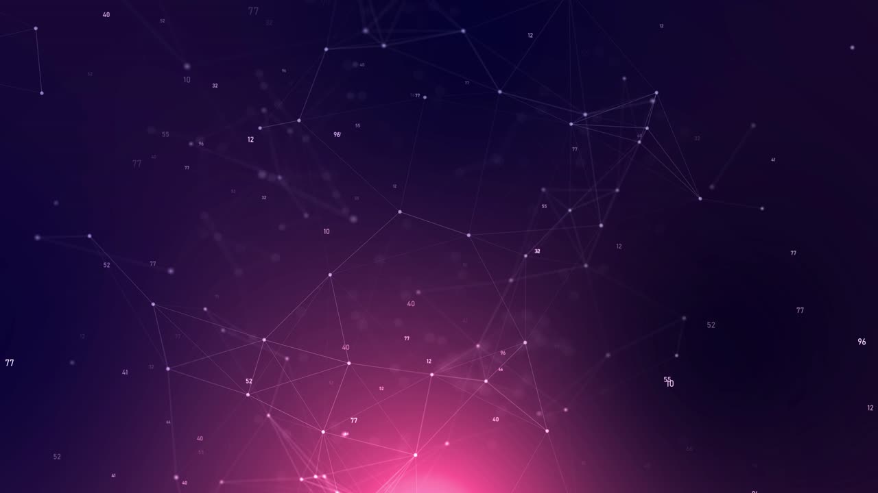 4k abstract geometric background concept of science technology business space flying through a