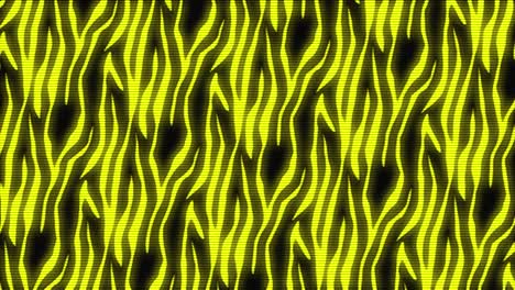 Animation-of-abstract-shapes-in-glowing-yellow