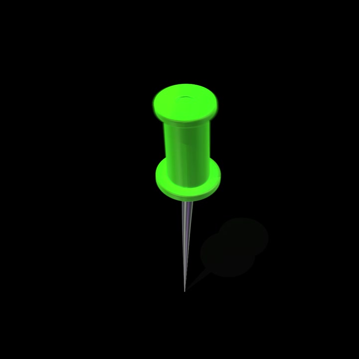 Green Pushpin