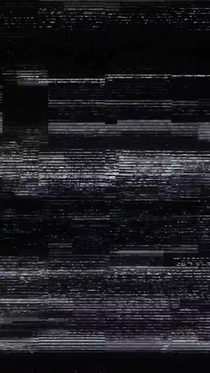 Flickering Black and White TV Static Noise Background
