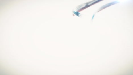 abstract flow colorful line 3d animation on light background.