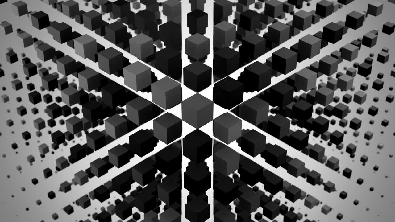 Boxes Formed A Wave In Space