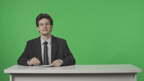 business man reading documents