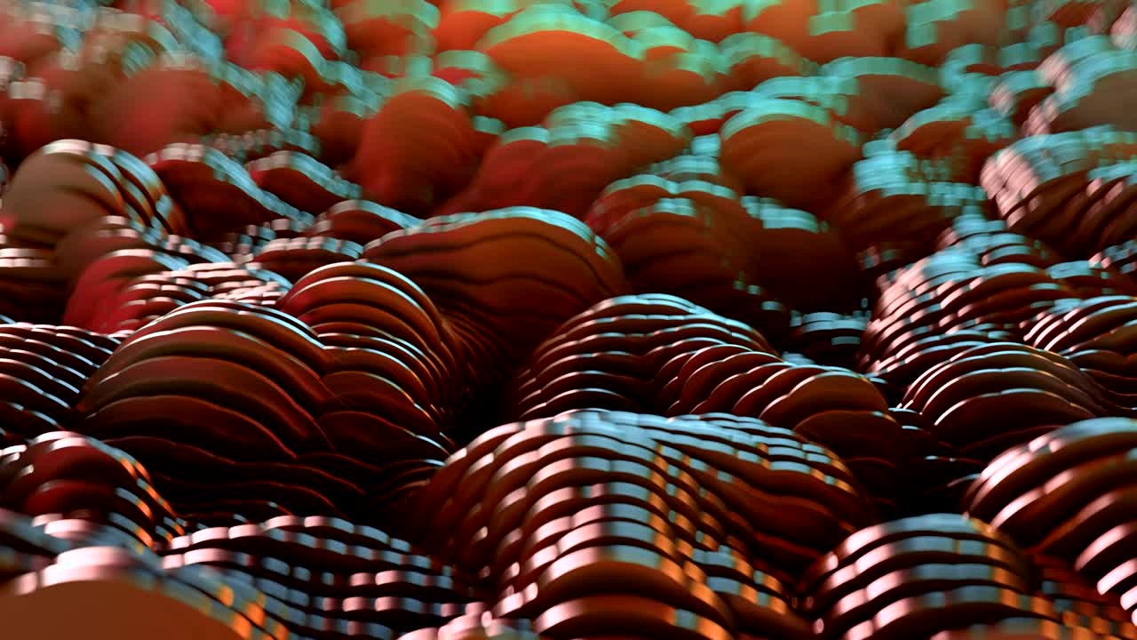 forma de onda abstracta. animación en 4k y uhd.