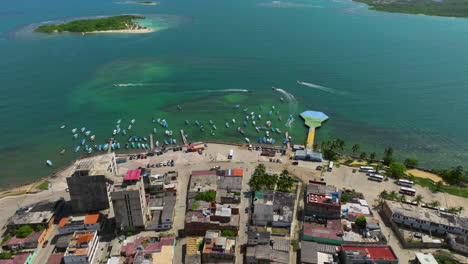 Flying-Over-Muelle-de-la-Guitarra-In-Chichiriviche,-Falcón,-Venezuela