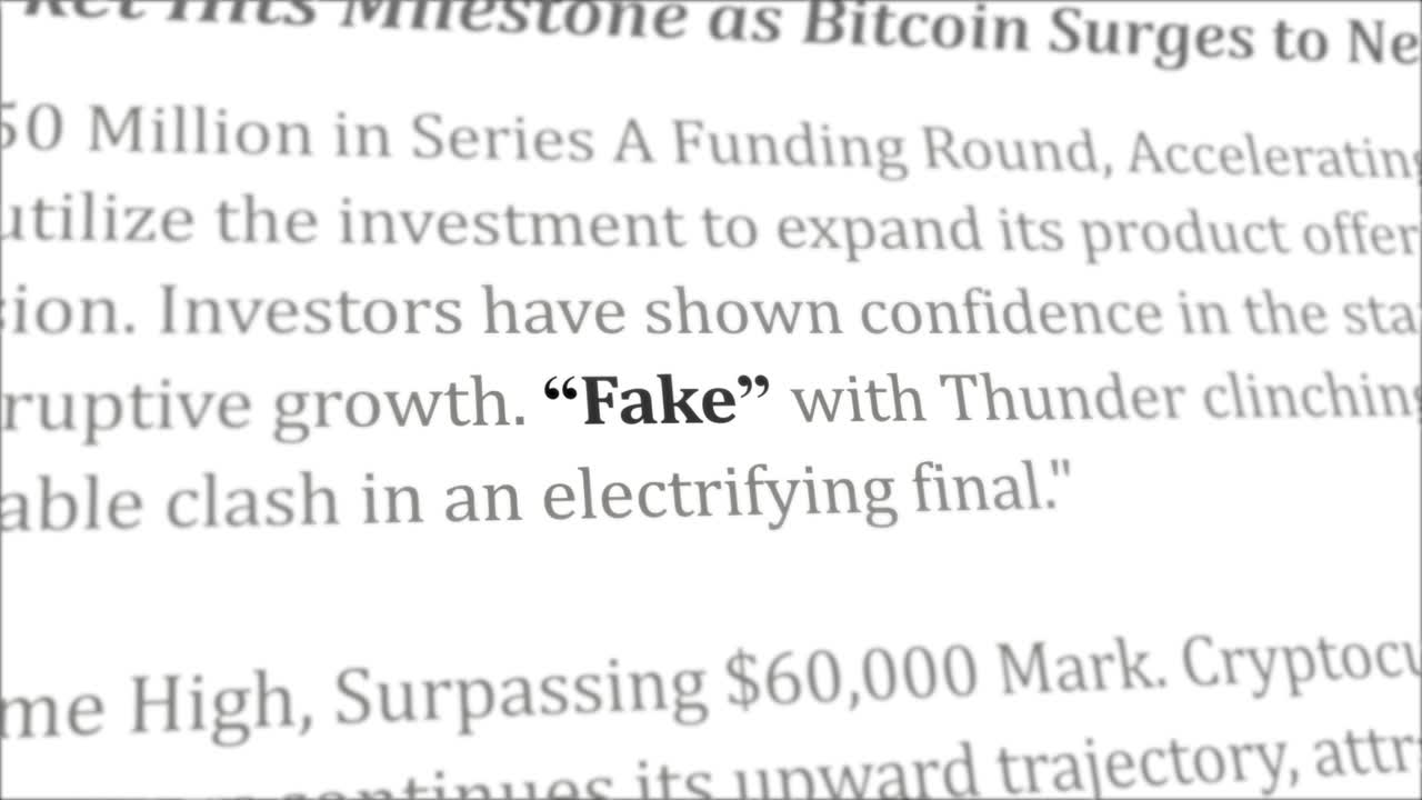 titulares de noticias falsas en diferentes artículos