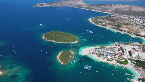 islands of ksamil coastal beauty: azure seas, expansive white sand beaches, hotels, resorts, and the perfect summer vacation getaway