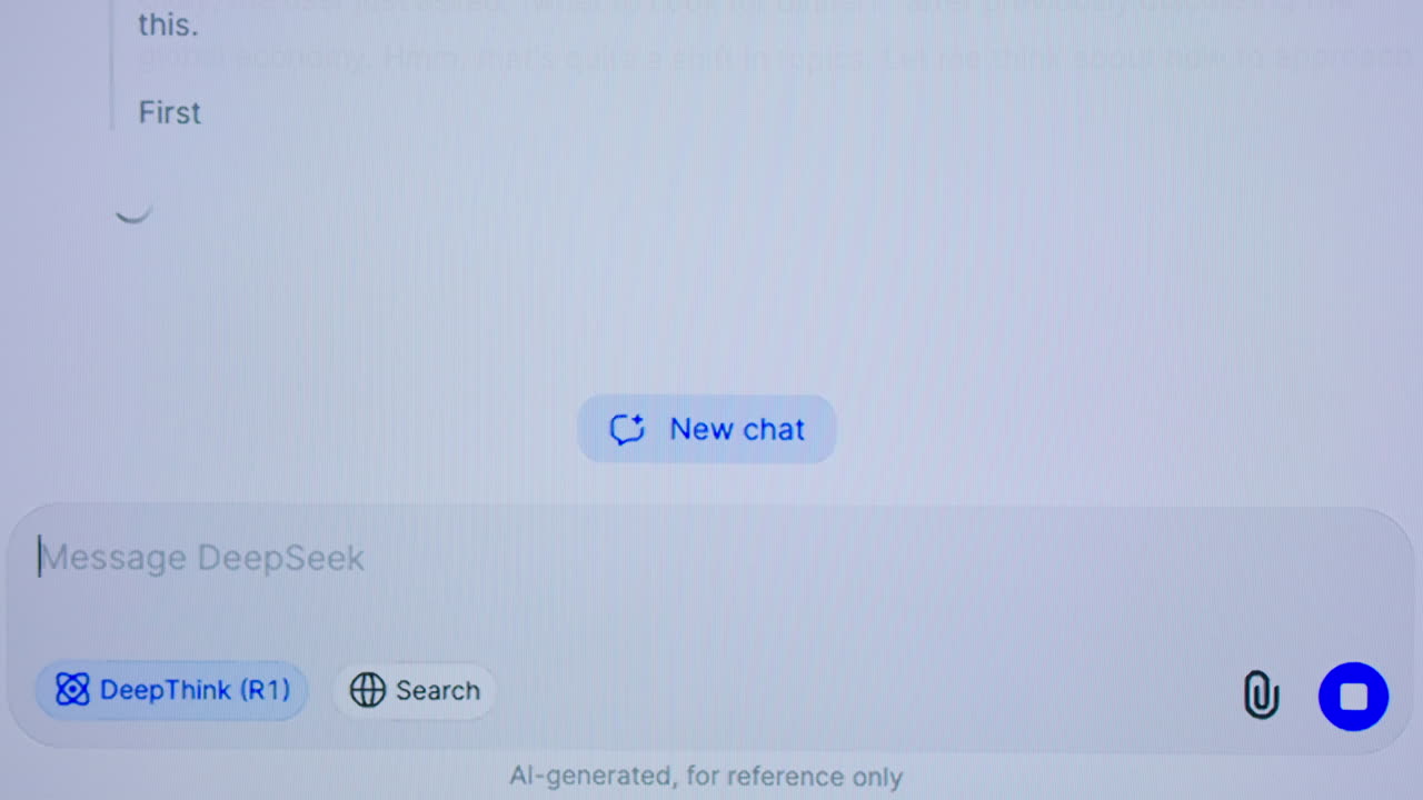 User Interface for DeepSeek AI Chatbot