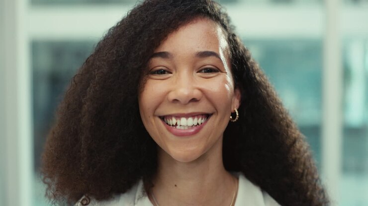 Business woman, face and worker closeup