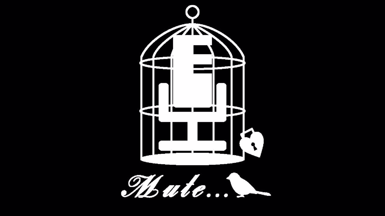 clásico de la jaula silenciar el ícono de la animación de texto 1080p - 30 fps - canal alfa