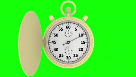 3d illustration - videos.  time. stopwatch. a minute.