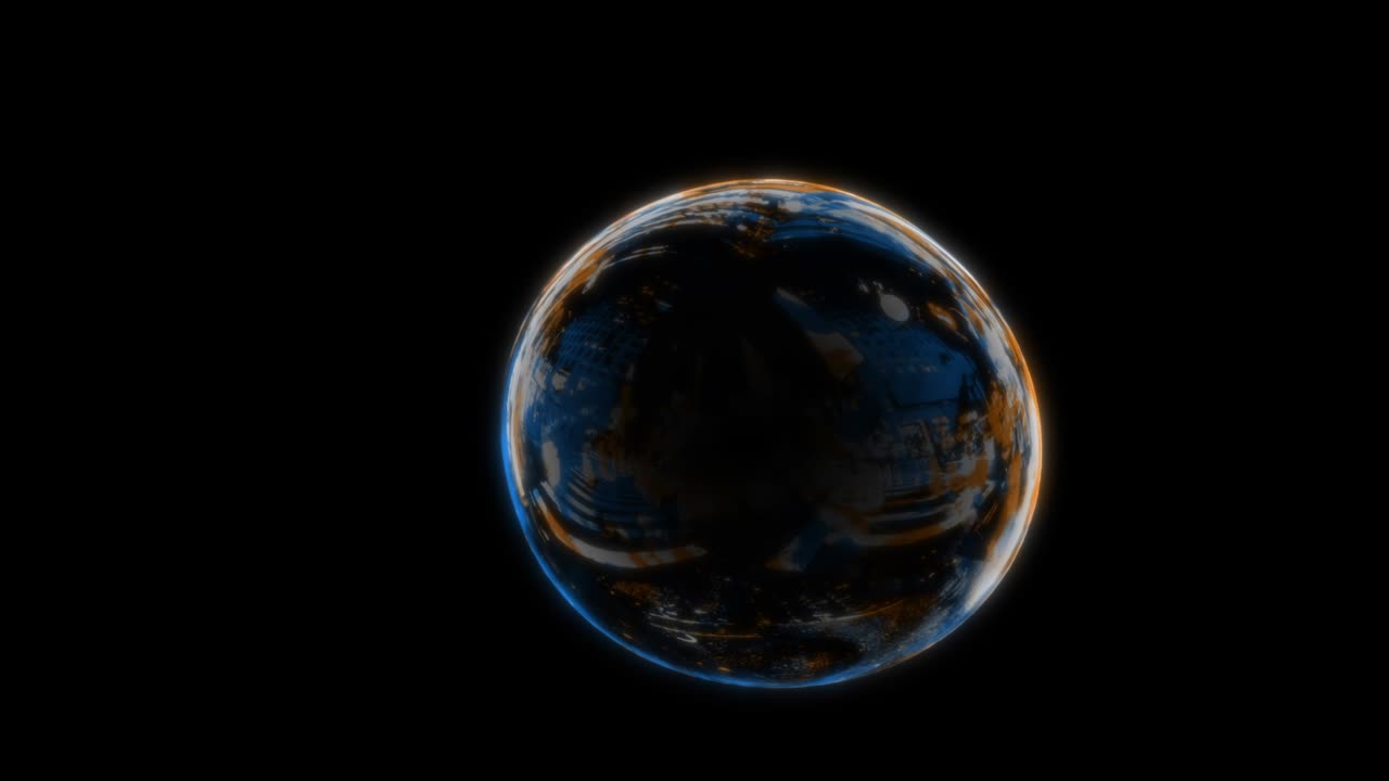 burbuja de jabón bucle sin costuras en la pantalla verde