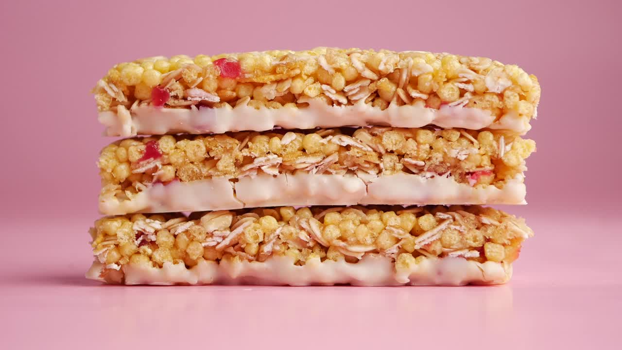 Pila di barrette di cereali