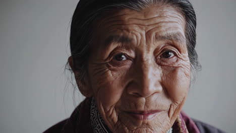 retrato de una mujer anciana