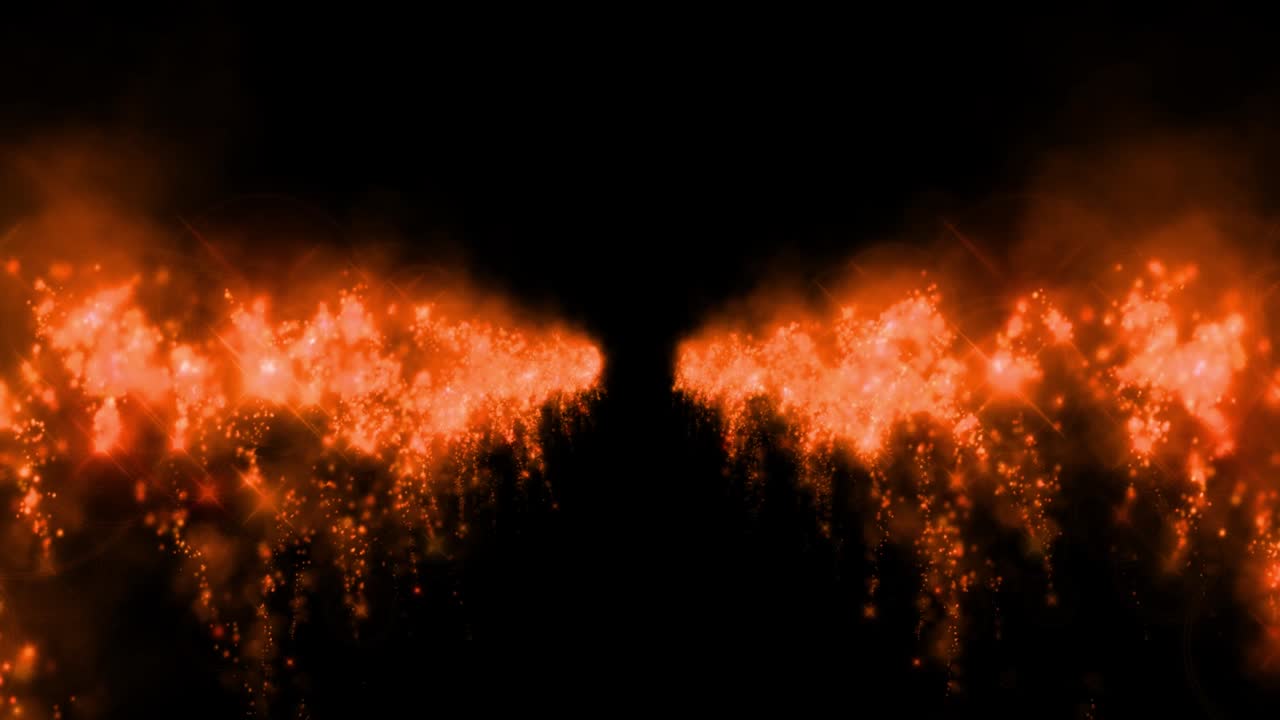 Sparks fire color particles animation motion graphics