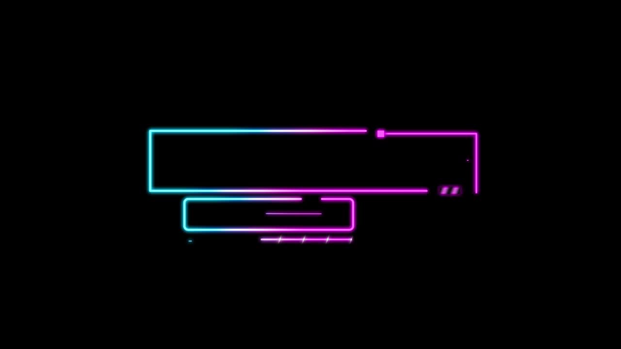 네온 빛나는 모양