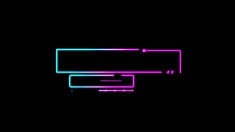 neon glowing shapes