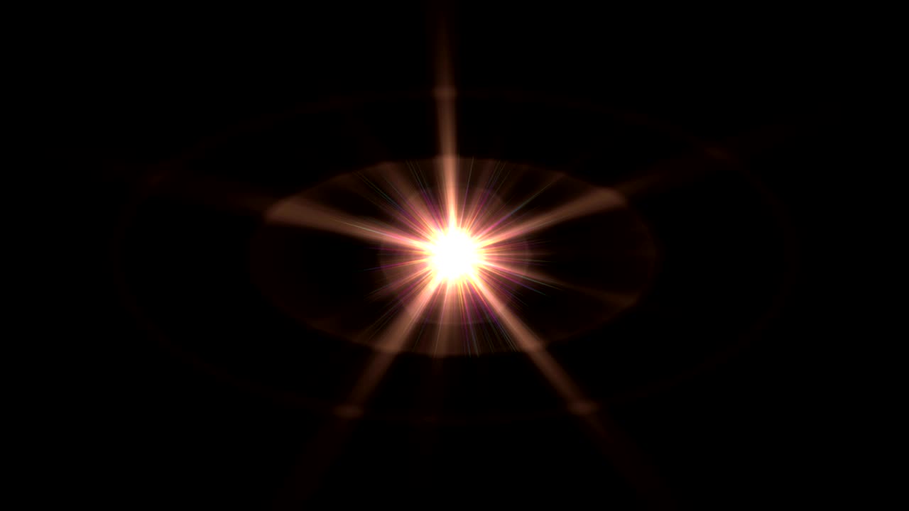 Lens flare bright motion background