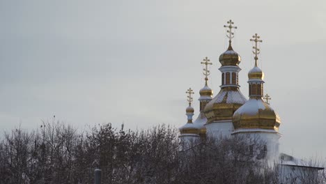 orthodox church in winter