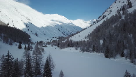 Zwei-Professionelle-Trekker-Schneewandern-Mit-Stöcken-Auf-Bergpfad-Im-Winter