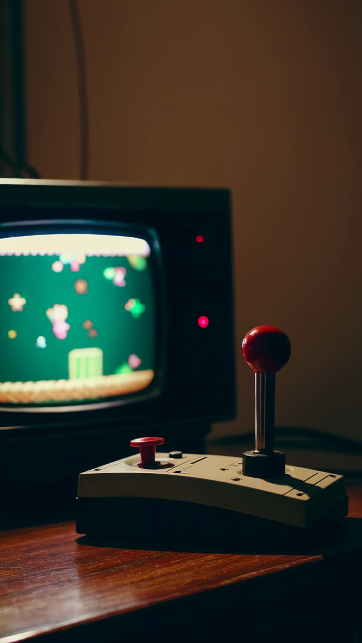 Vintage Video Game Setup