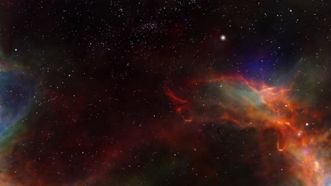 view of galaxy and nebula, abstract space background 4k