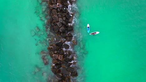 paddle surf en la playa