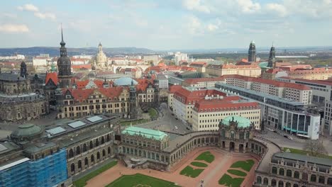 aerial view of dresden, germany