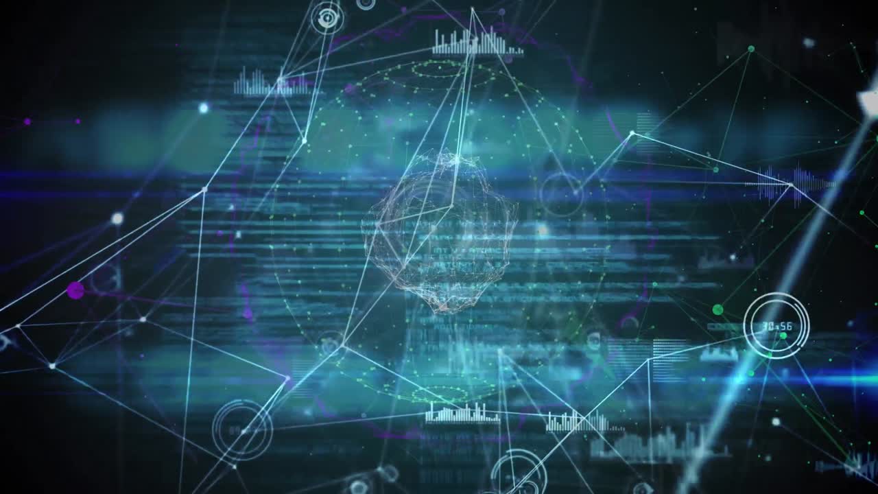 회전하는 지구에 대한 연결 및 데이터 처리 웹