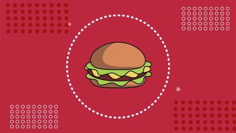 la deliciosa pizza italiana es una animación de comida.