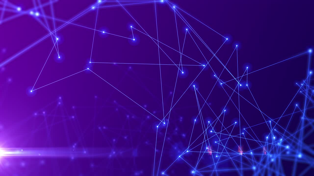 volando a través de líneas y vigas de conexión