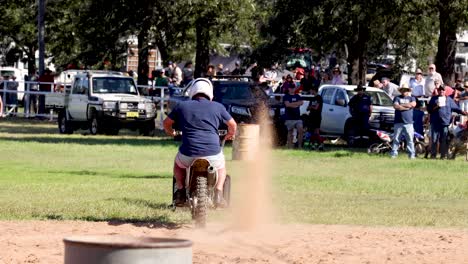 rider performs jumps and tricks on motorbike