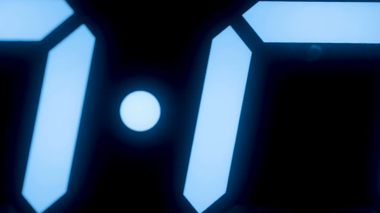 un vistazo más de cerca de la hora en el reloj digital en estonia