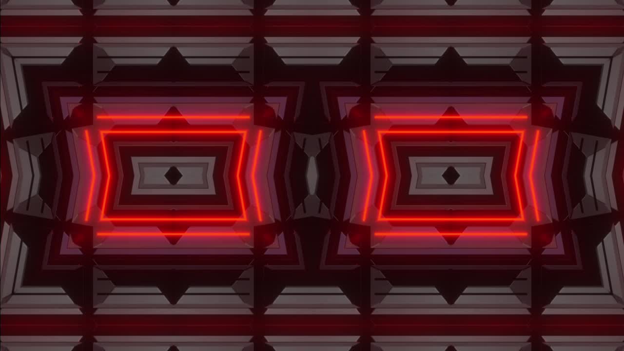 patrón de neón geométrico abstracto