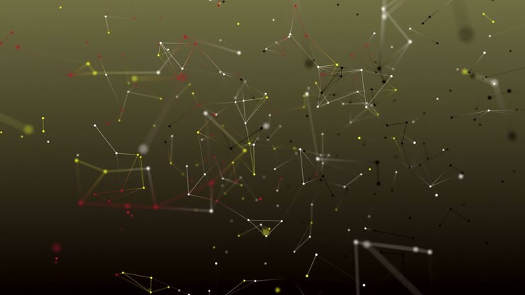 absract geometry background with lines and dots