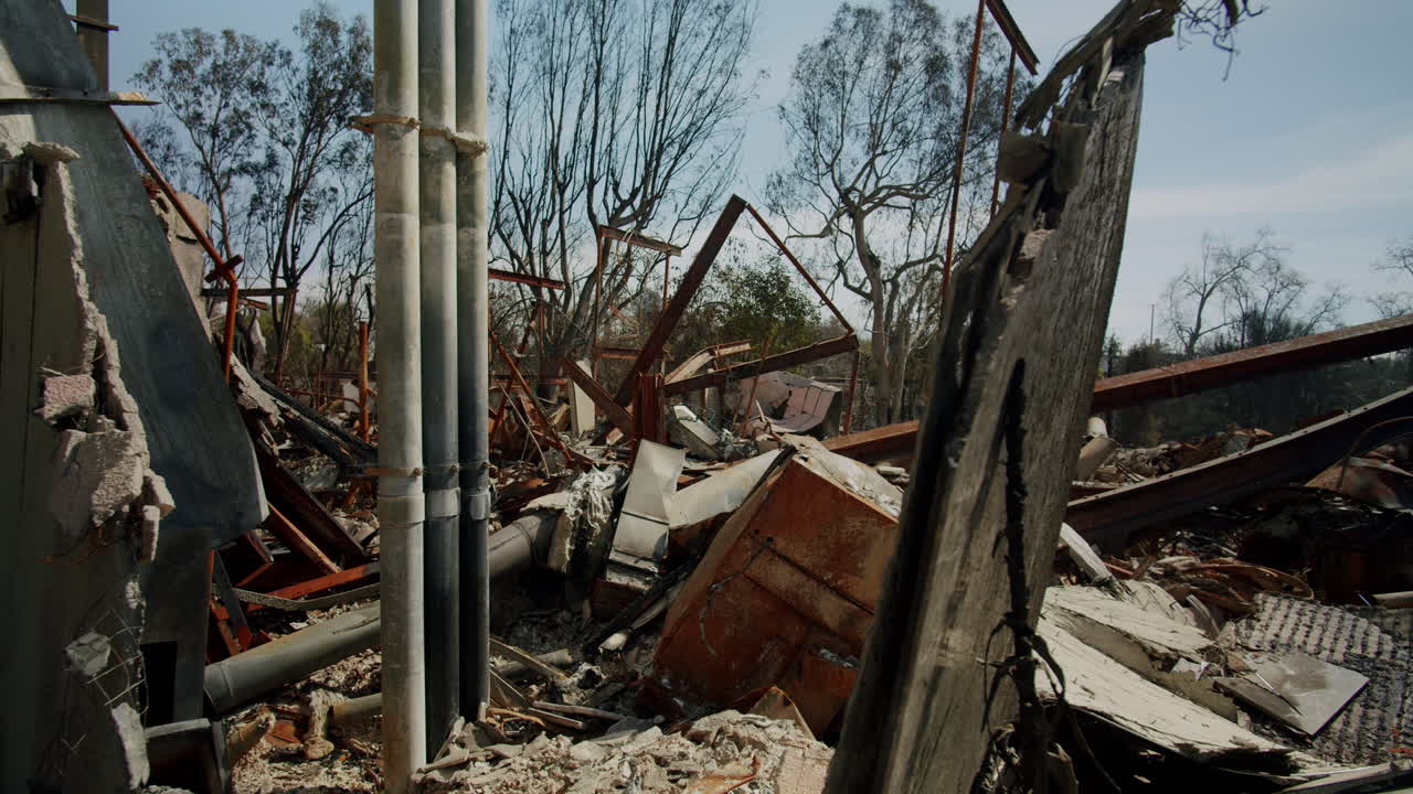Building Destroyed by Fire