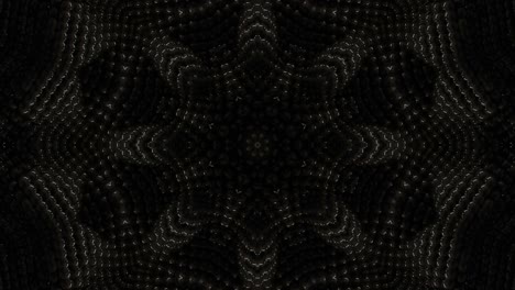 3d looped balls texture. abstract ornate decorative background. hypnotic trendy kaleidoscope.