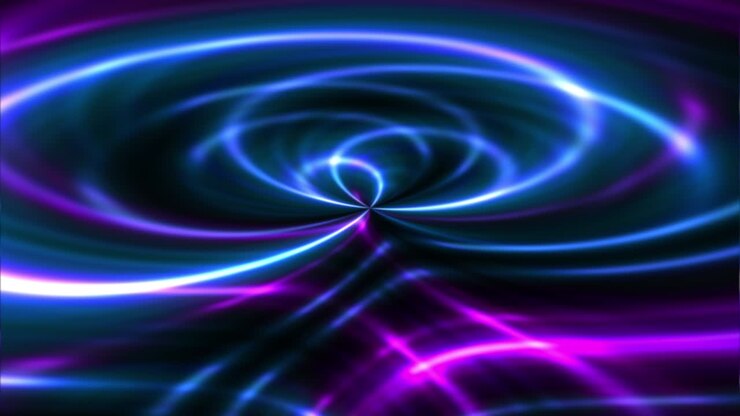 Light lines change into different patterns, futuristic loop video