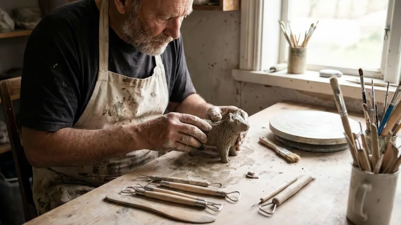 Creazione di opere di ceramica