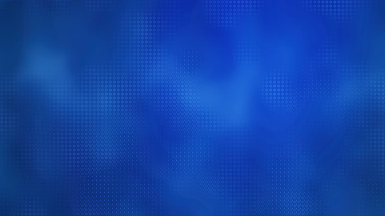 fondo de medio tono azul dinámico con puntos cambiantes y movimiento fractal de cuadrícula fluida en una animación abstracta futurista - animación artística y futurista