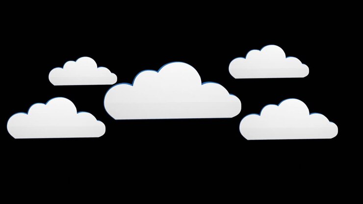 Cloud icons 4k