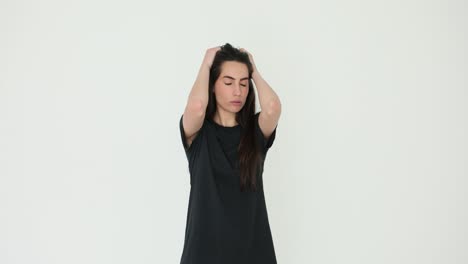 woman reacting with shock and surprise