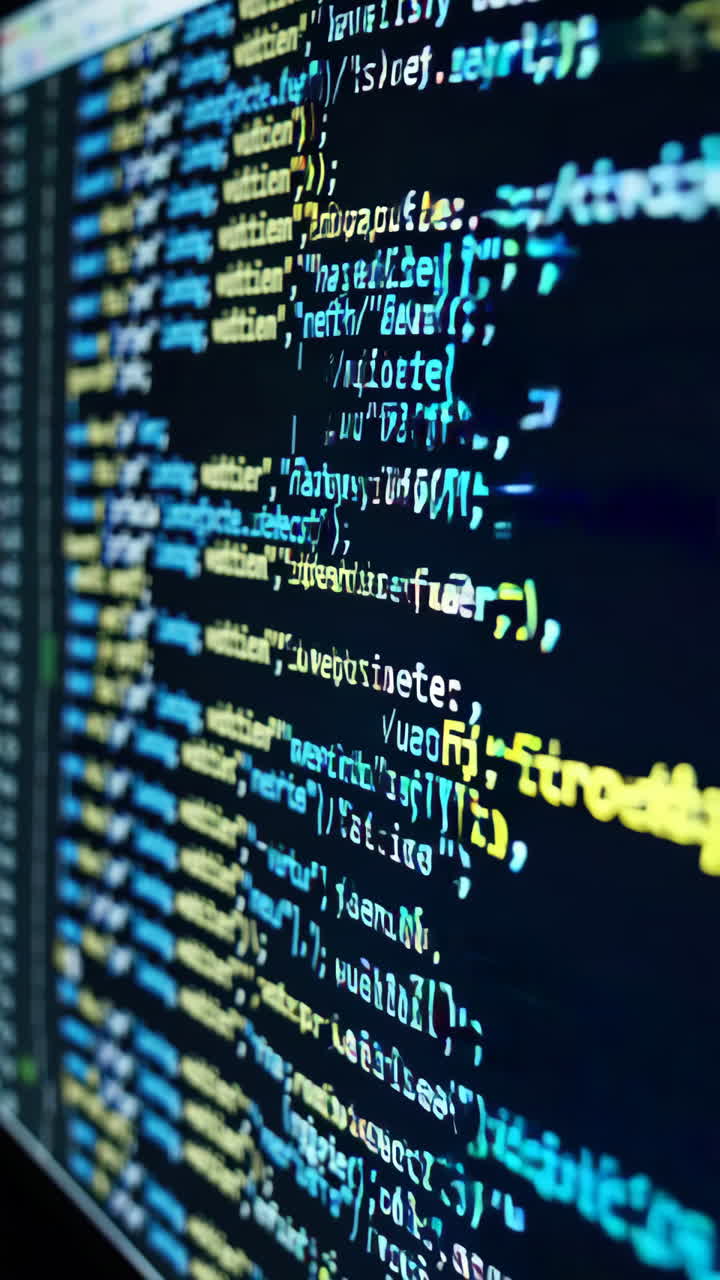 Computer Screen Showing Code